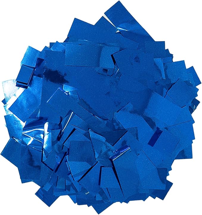 Ultimate Confetti, Rectangular Blue Mylar Shiny Foil Metallic Confetti by UltimateConfetti