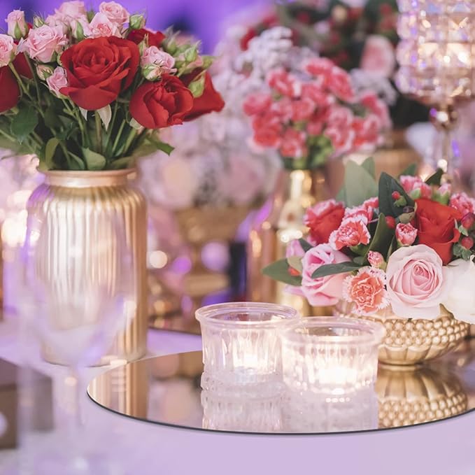 JAMBALAY 12" Round Mirror Centerpieces - Image 6