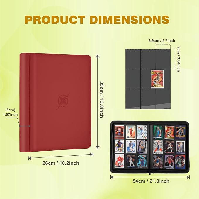 Trading Card Binder, Card Binder 9 Pocket - Image 2