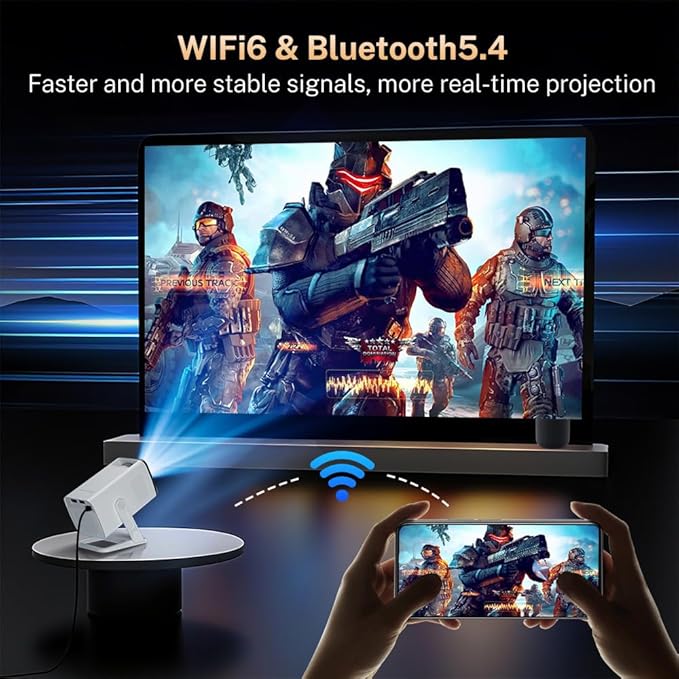 4K Supported Android 11 Mini Projector - Image 5