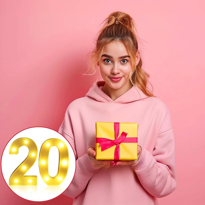 20th Birthday Decorations for Women Men, Happy 20 Year Old Birthday Decorations - Image 7