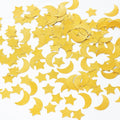 Gold Glitter Confetti Star and Moon Table Decoration by MOWO