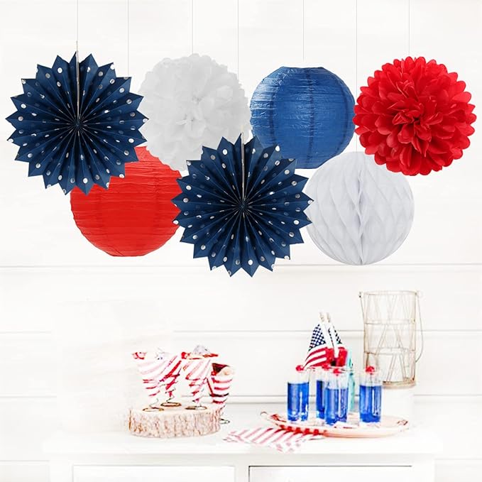Fourth-4th of July-Imemorial Party-Decorations Lanterns - Image 2
