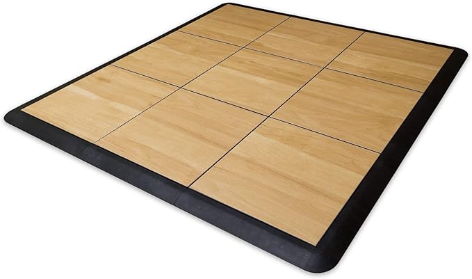 Big Floors 3X3RESMAPLE Modular Interlocking Lightweight Plastic Dance Floor Kit - Image 2