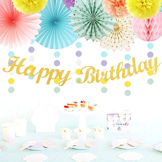 Pastel-Rainbow Classroom Girls Birthday Party-Decorations - Image 4