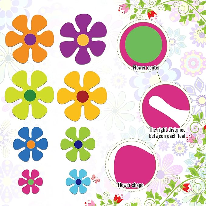 Car Flower Magnet Funny Magnetic Decals Decorations Cute Fridge Magnets 60s - Image 3