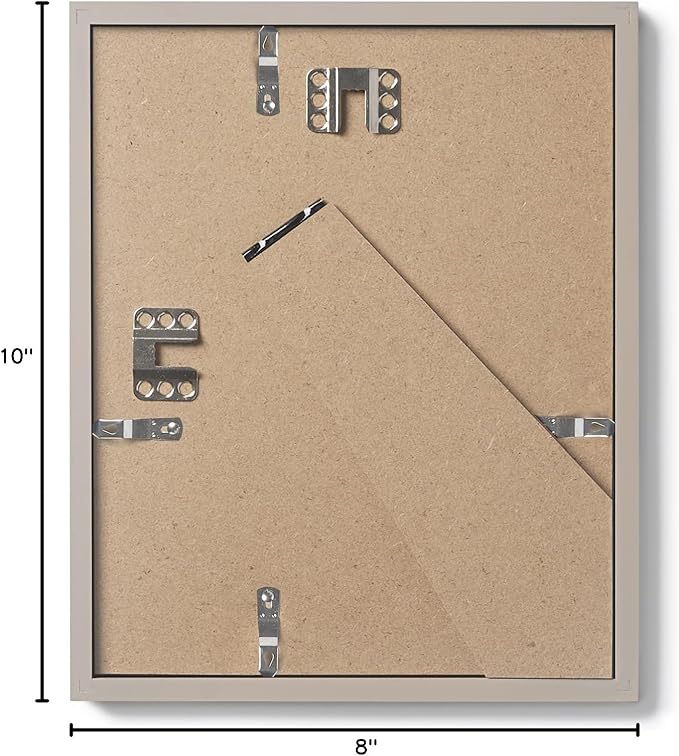 Opposite Wall - 8x10 in - Real Wood Grey Picture Frame - Lightweight, Versatile - Image 7