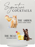 Pet Signature Drink Wedding Signs by Elation+Factory+Co.