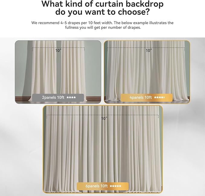 10×8ft Tulle Backdrop Curtains - Image 4