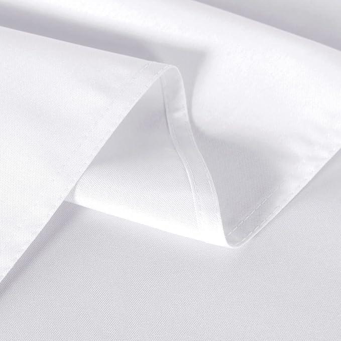 sancua 8 Pack White Tablecloth 60 x 120 Inch, Rectangle Table Cloth - Image 5
