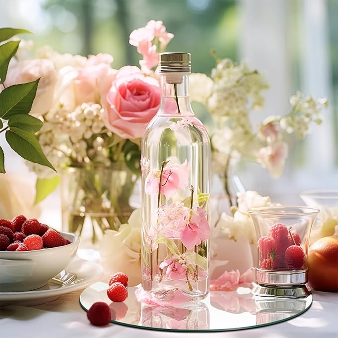 9PCS Round Mirrors for Centerpieces, 12 Inch Acrylic Mirrors Candle Plate - Image 4