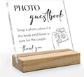 Photo Guest Book Sign, Wedding Decor, Acrylic Wedding Signs, Guest Book Signs by ANIANG