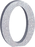 TONIFUL 8 Inch Silver Glitter Letter O Table Centerpiece A-Z Silver Birthday by TONIFUL