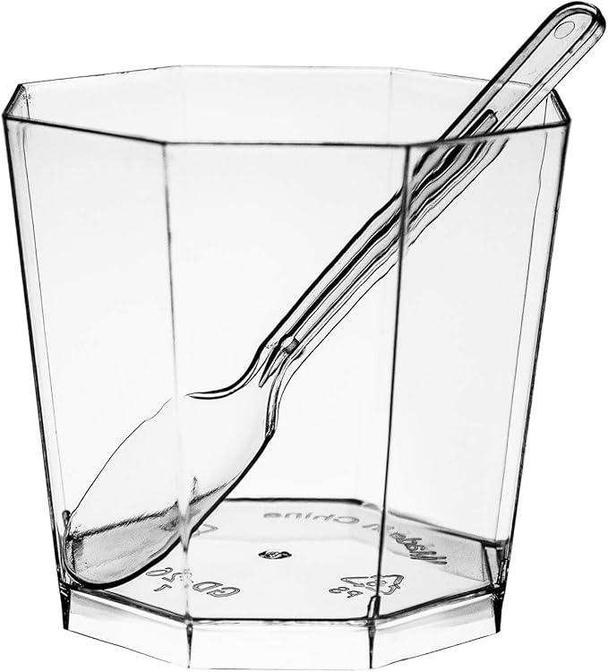 Foraineam 100 Pack 5.4 oz. Clear Plastic Dessert Cups - Image 9
