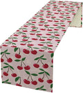 Cherry Table Runner, Spring Summer Fruit Table Runner by Unknown