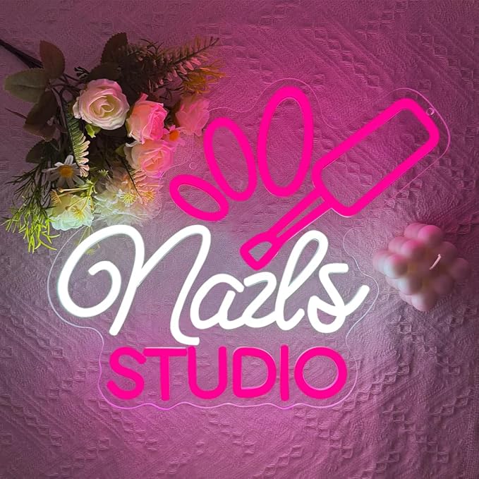 Nail Room Neon Sign, Backdrop for Business Lash Salon Beauty Room Bar - Image 2