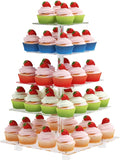 Cupcake Stand for 50 Cupcakes, 5 Tier Cupcake Holder, Large Clear Cupcake Tower by Pleasedontforgetthemhere%EF%BC%81