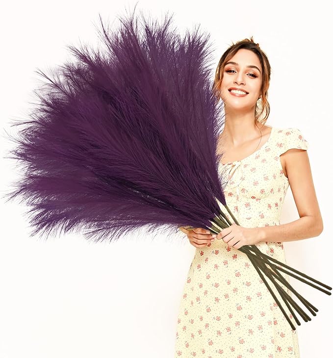 35" Faux Pampas Grass Decor - Image 7