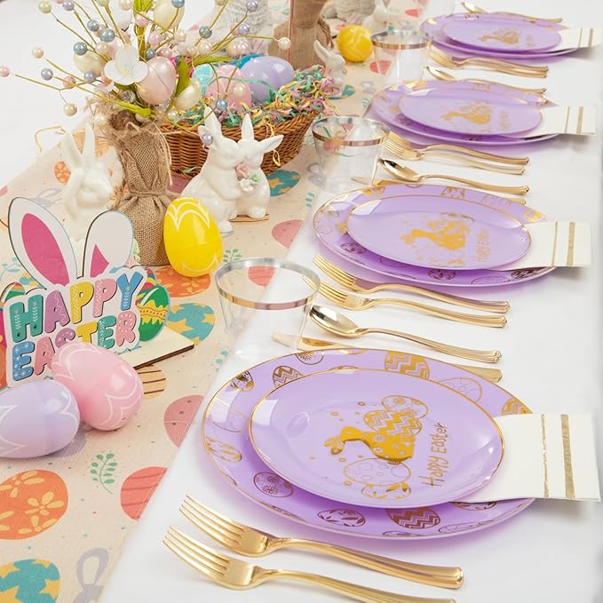 Festiva 175Pcs Easter Plates and Napkins Disposable - Image 7