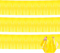 3 Pack 10 Long Yellow Metallic Foil Fringe Garland Wall Hanging Tassle Banner by Ferwzsr
