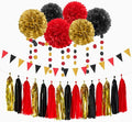 Red-Black Gold Casino-Theme Graduation Party-Decorations by LastingSurprise