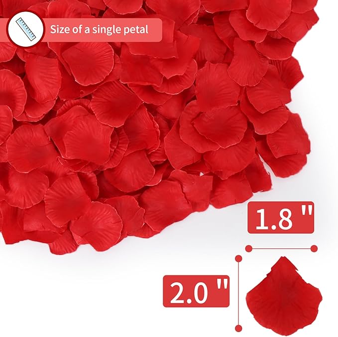 3300 PCS Artificial Fake Rose Petals, Flower Petals, Romantic Nightfor Her/Him - Image 2