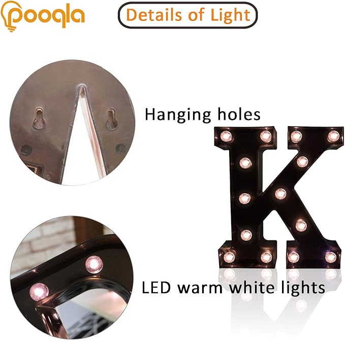 Decorative LED Illuminated Letter Marquee Sign - Image 2