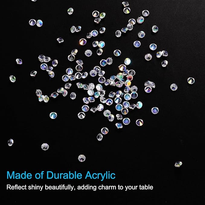 PATIKIL 14000Pcs Wedding Table Scatter Confetti Crystals 3mm Acrylic Diamonds - Image 3