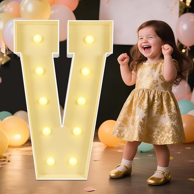 Marquee Light Up Letters: 3FT Large Decorative Signs by Unknown