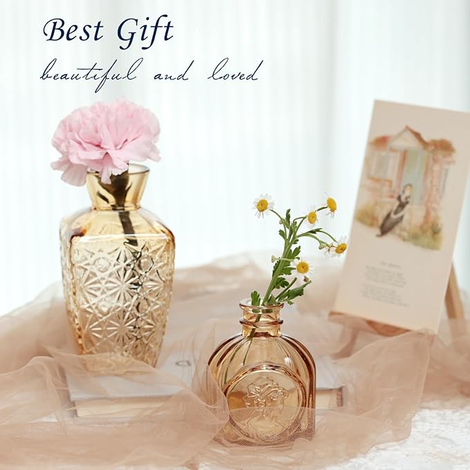 Bud Vases Set of 12, Glass Bud Vases in Bulk, Small Flower Vases - Image 2