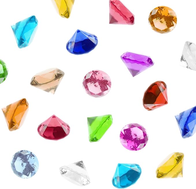 Super Z Outlet Acrylic Color Faux Round Diamond Crystals Treasure Gems by SuperZOutlet