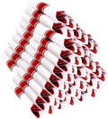 400PCS Pre Rolled Red Plastic Silverware Sets by Joyido