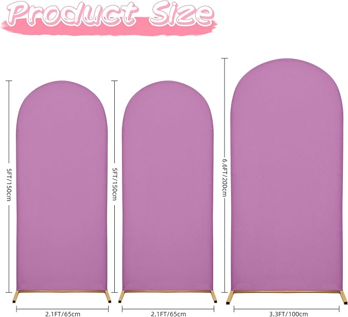 6.6FT Wedding Arch Covers Arch Backdrop Cover Arch Stand Covers Set Arch Cover - Image 5