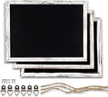 Chalkboard 12x16 inches, 3 Pack Non-Magnetic Blackboard, Rustic White Wooden by Reatong