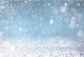8x6ft Blue Bokeh Backdrops Birthday Party Abstract Golden Sparkling Spots by dnldliq