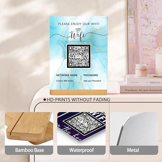 Personalized Custom Metal QR Code Sign Venmo Cashapp Scan to Pay - Image 3