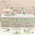 Weysat 6 Pcs Clear Acrylic Wedding Signs by Weysat