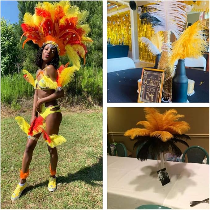 Ballinger Gold Large Ostrich Feathers - Image 6