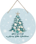 CGBHW Coastal Christmas Tree Wooden Sign, Ocean Coastal Holiday Christmas Xmas by CGBHW