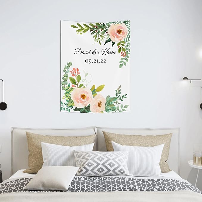Wedding Backdrop for Reception, Custom Tapestry - Image 5