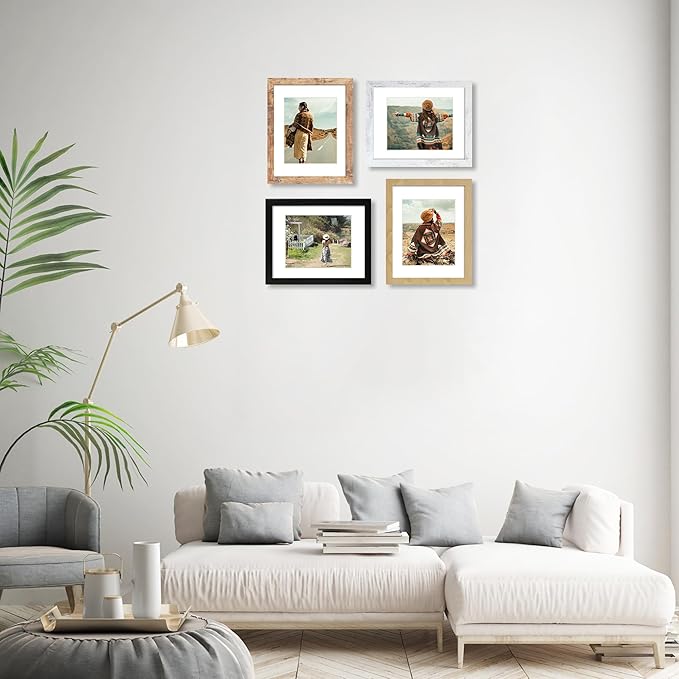 11x14 Picture Frame Set of 4, High Definition Tempered Glass 11 x 14 Frames - Image 6
