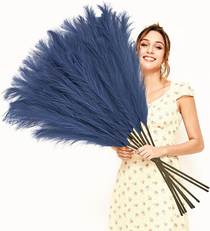 35" Faux Pampas Grass Decor - Image 7