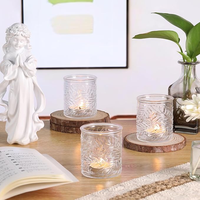 24 pcs Clear Votive Candle Holders, Glass Candle Holders - Image 4