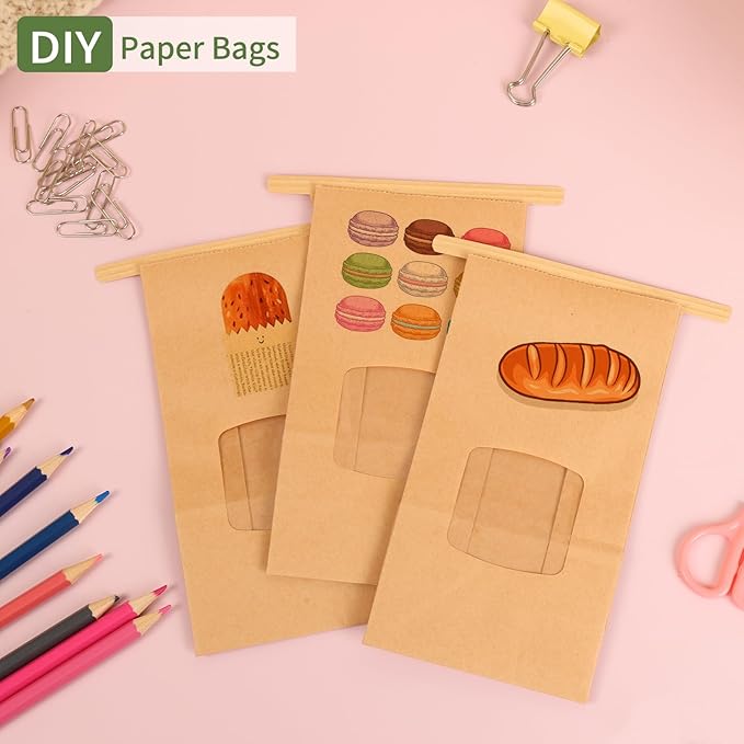 Moretoes 100pcs Small Bakery Cookie Bags - Image 4