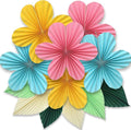 ADLKGG Paper Flowers Leaves Fan Party Decorations, Hanging Flower Wall Backdrop by ADLKGG