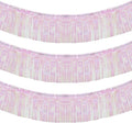 10 Feet by 15 Inch Iridescent White Foil Fringe Garland by Blukey