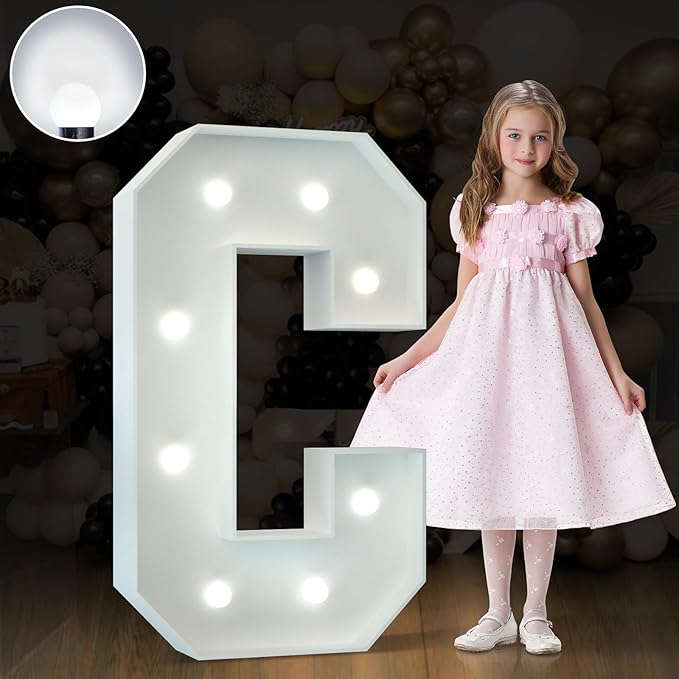 Marquee Letters 3 Feet Tall Large Light Up Letters Baby Shower Decorations by Letsmakeitimpressive