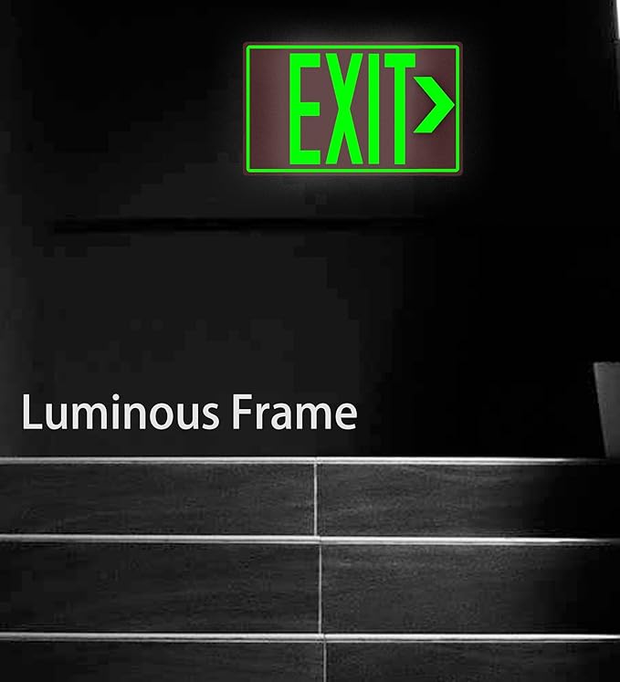 5Pack Photoluminescent Exit Sign, Includes 10pcs Removable Arrows - Image 9