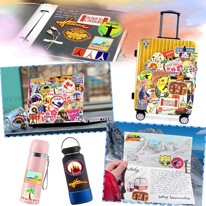 QTL Luggage Stickers for Adults Kids Travel Stickers for Luggage for Easy - Image 3