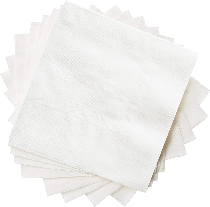 GUSTO White Beverage Napkins by GUSTO